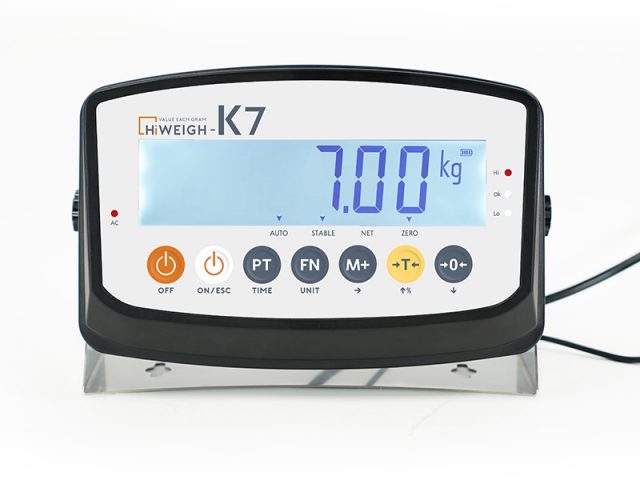 K7 37 mm Lcd indicator met 2x rs232